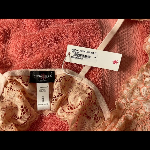 Cosabella Pret Porter Bralette Pink FREE SHIPPING - Picture 7 of 7